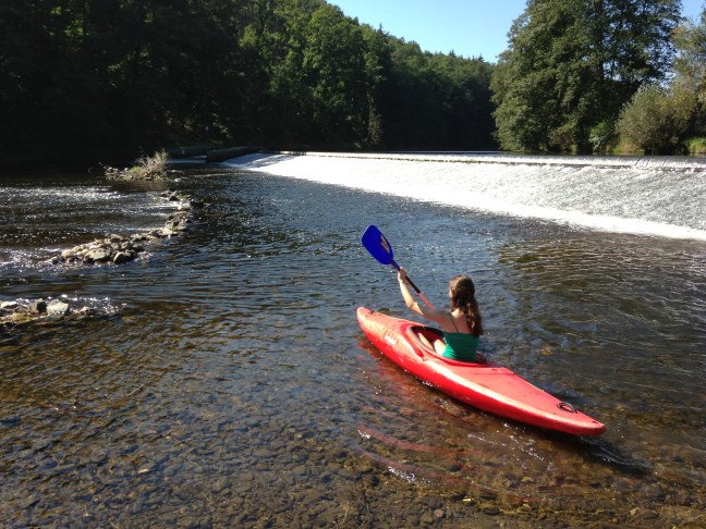 Kayaking in the Otava River