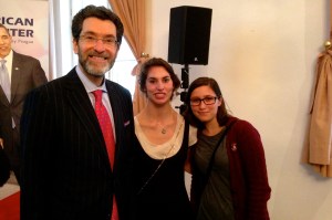 With the US Ambassador to the CR and Rosie