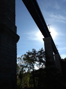 Running Under the Railway Bridge