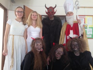 Some of My Students Dressed for St. Mikuláš Eve