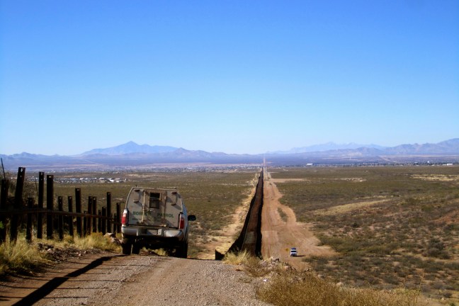 Eating Lunch on the US-Mexico Border, Douglas, Arizona