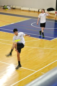 James Doing Frisbee Tricks