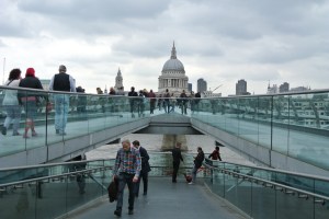 Millenium Bridge and St. Paul's Cathedral