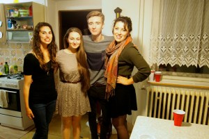 With Elizabeth and 2 of my Recently Graduated Students