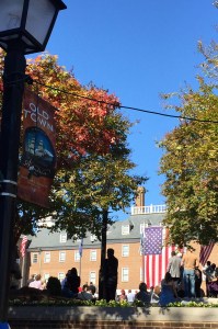Hearing Hillary in Old Town Alexandria
