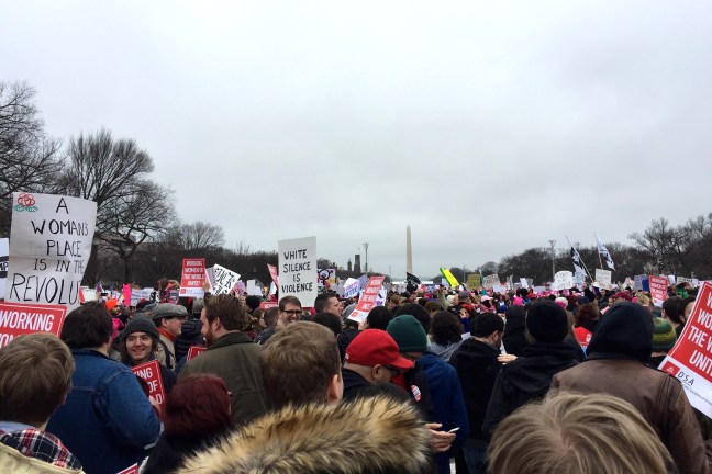 Washington Monument women's march